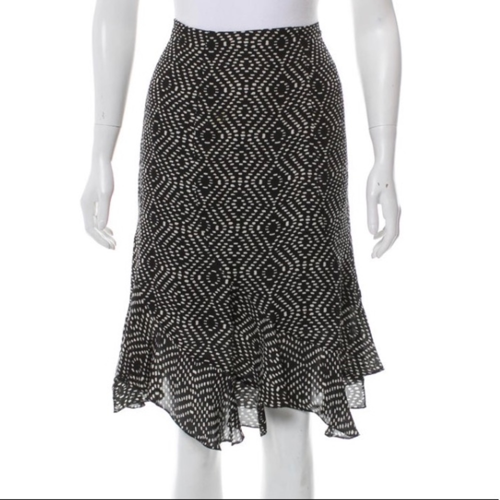 ❤️L’Agence Silk Knee Length Skirt Sz 10